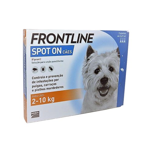 frontline spot on caes 2-10kg