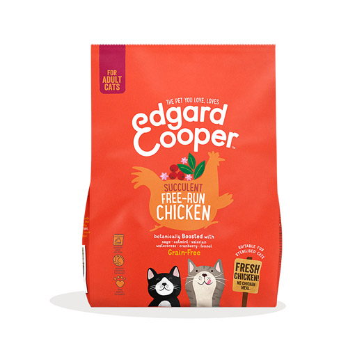 ração seca para gatos edgard cooper sabor frango
